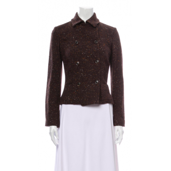 Giacca in tweed marrone