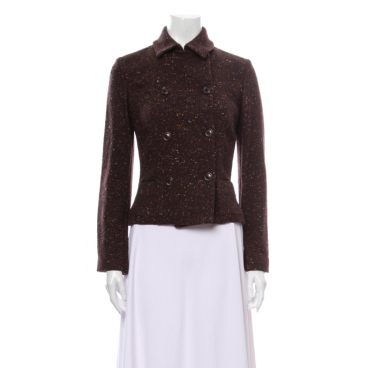 Giacca in tweed marrone