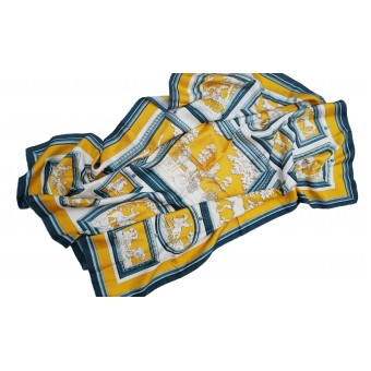 Foulard in seta giallo