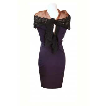 Abito in pizzo e stretch