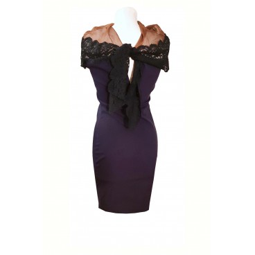 Abito in pizzo e stretch