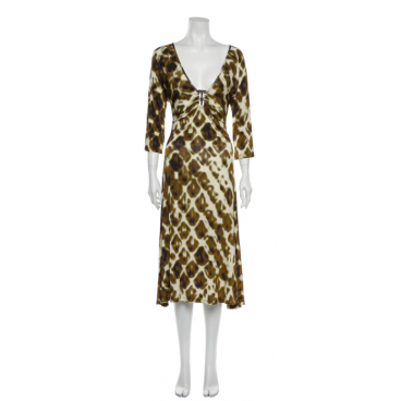Abito midi animalier