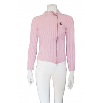 Maglia rosa con zip