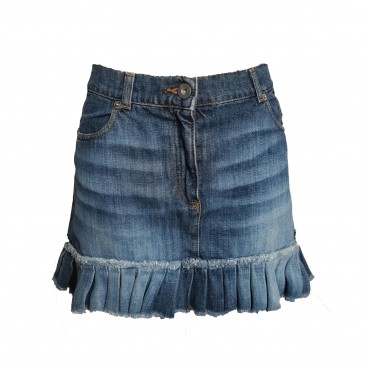 Minigonna Jeans plissè 