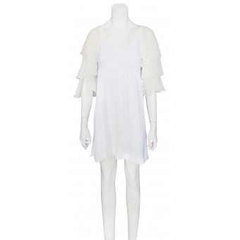 Abito bianco cotone e seta 