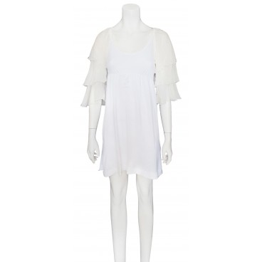 Abito bianco cotone e seta 