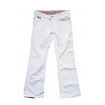 Pantaloni bianchi in cotone 