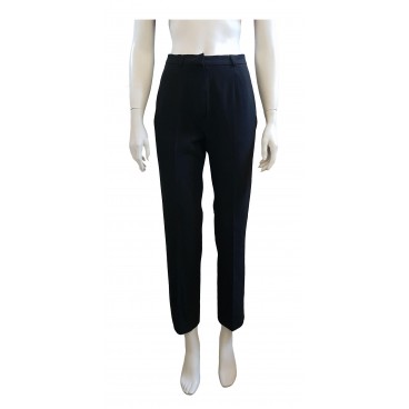 Pantaloni neri a vita alta 