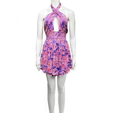 Abito criss cross rosa