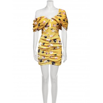 Abito a corsetto giallo