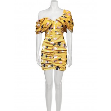 Abito a corsetto giallo