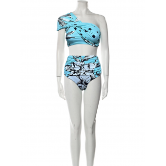 Costume monospalla blue