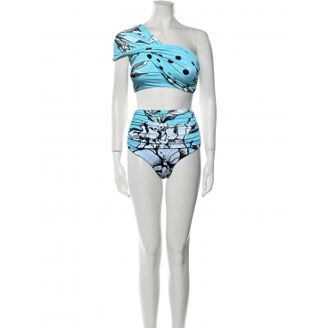 Costume monospalla blue