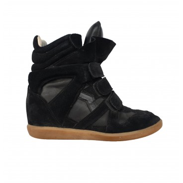 Sneakers nere in pelle