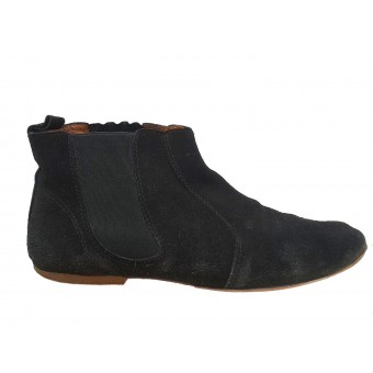 stivaletto chelsea scamosciato nero