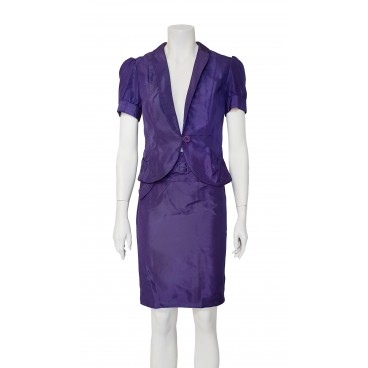 Tailleur in seta viola Tailleur in seta viola
