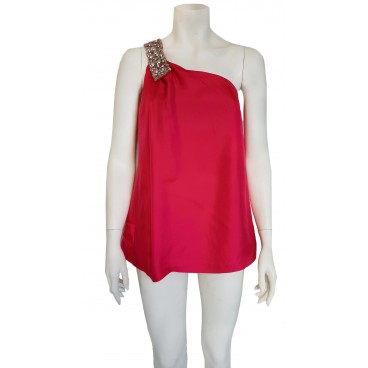 Top in seta con paillettes Top in seta con paillettes