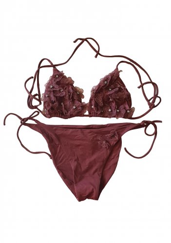 Costume due pezzi in microfibra