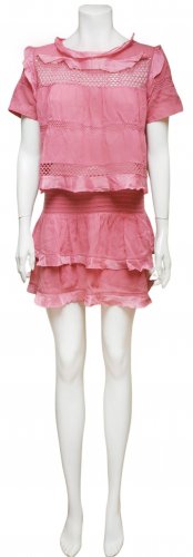 Completo rosa in cotone