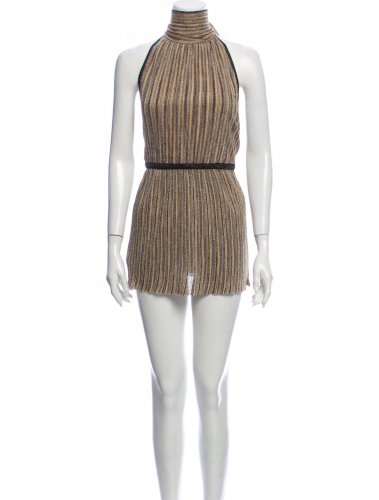 Abito corto in lurex