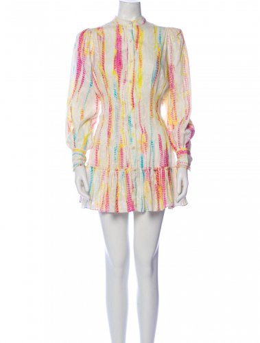 Abito tie dye ecru
