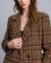Cappotto in lana a quadri