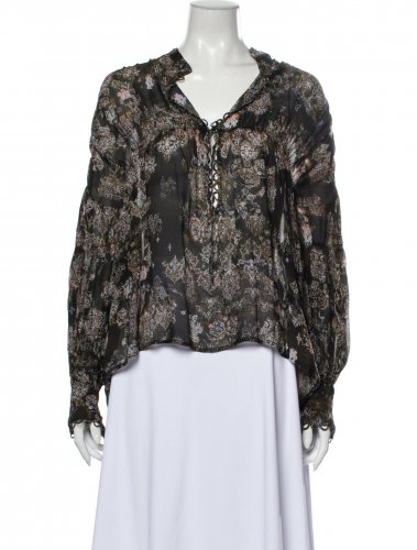 Blusa paisley in viscosa