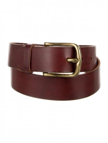 Cintura in pelle marrone