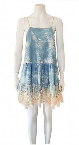 Abito azzurro in cotone