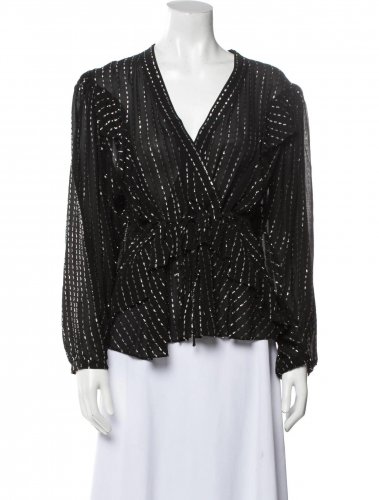 Blusa nera con lurex