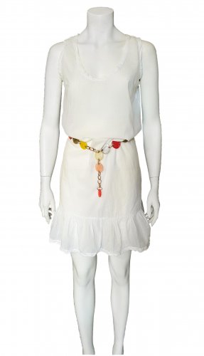Abito in cotone bianco 