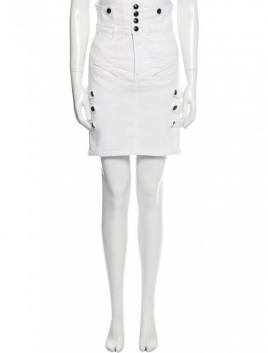 Gonna bianca in cotone