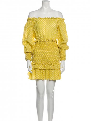 Abito a pois giallo