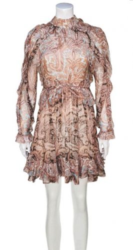 Abito cutout paisley