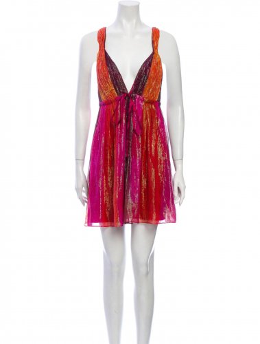 Abito corto con lurex