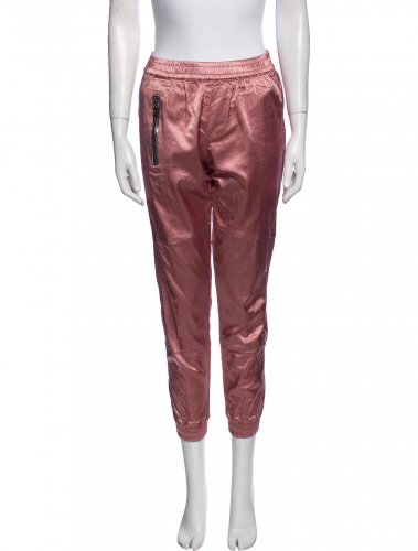 Pantaloni rosa in acetato
