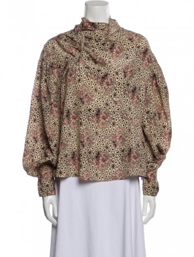Camicia in seta ecru
