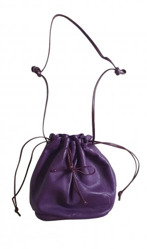 Borsa a secchiello viola 
