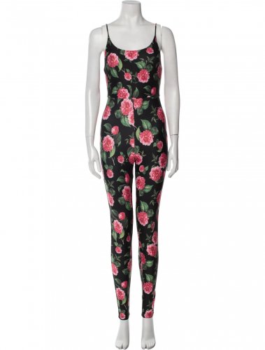 Tuta catsuit a fiori