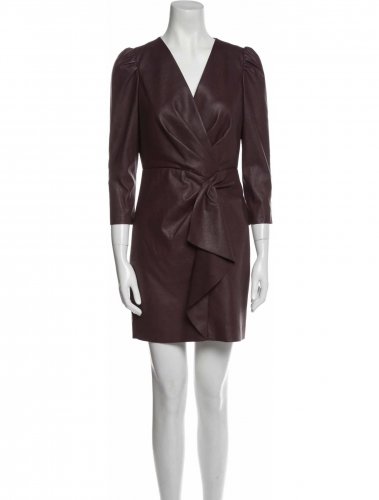 Abito in ecopelle bordeaux