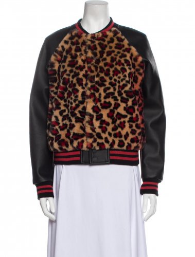 Giacca bomber leopardata