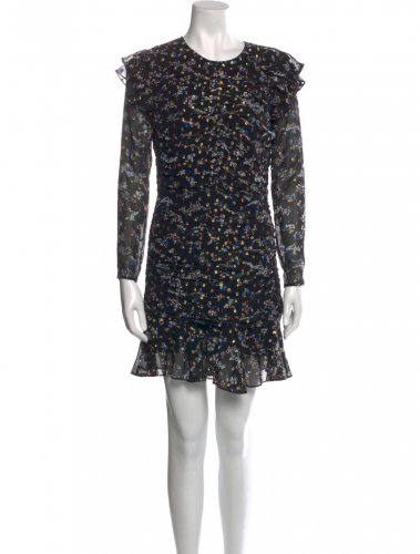 Abito a fiori con lurex