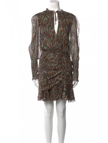 Abito paisley con lurex