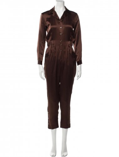 Tuta satin marrone