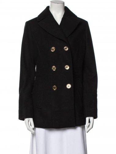 Cappotto nero doppio petto