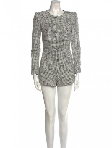 Tuta corta in tweed