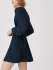 Abito satin pieghettato