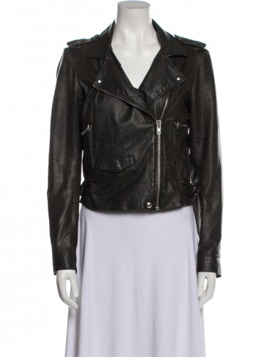 Giacca biker in pelle