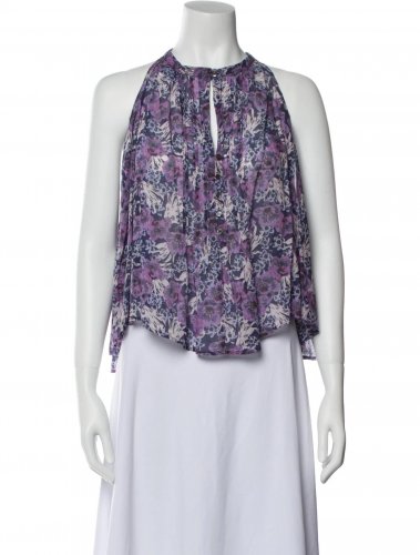 Top in cotone viola