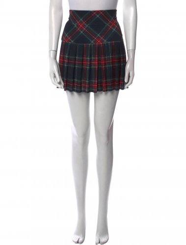 Gonna plissè tartan